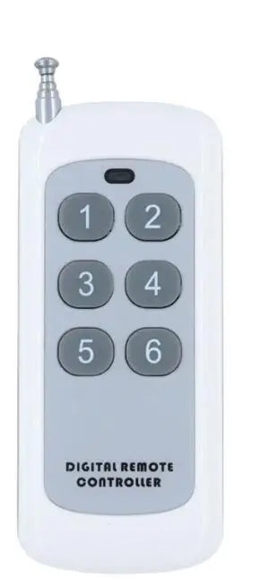 DC 12V 24V 36V 6CH RF Wireless Remote Control Switch System 10A Relay Receiver + 6 Button Transmitter