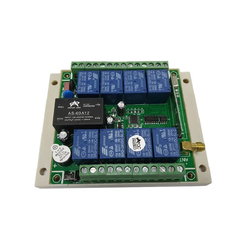 Industrial 200-3000m Universal AC110V 220V 265V 8CH 8Way RF Wireless Remote Light Control switch Receiver Transmitter 433MHZ