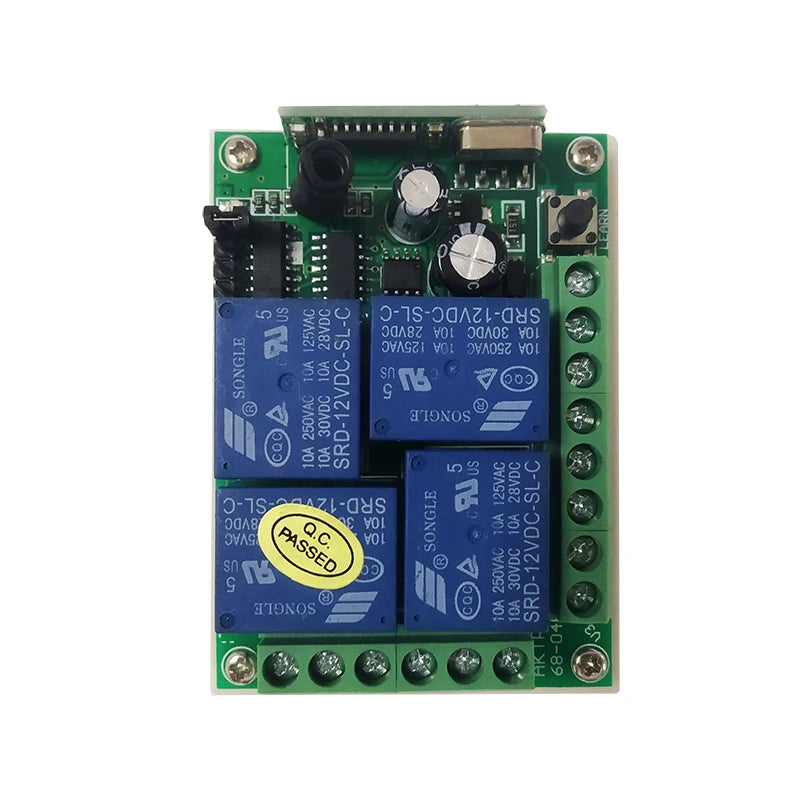Industrial Long distance DC12V 4CH RF switch Wireless Remote Control switch Electric car/motorcycle/headlamp horn transmitter