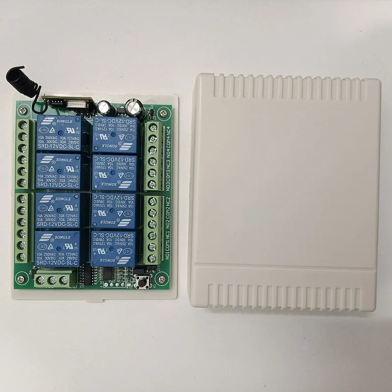 DC12V 24V 8CH 8 Channel Wireless Remote Control LED Light Switch Relay Output Radio RF Transmitter And 315/433 MHz Receiver