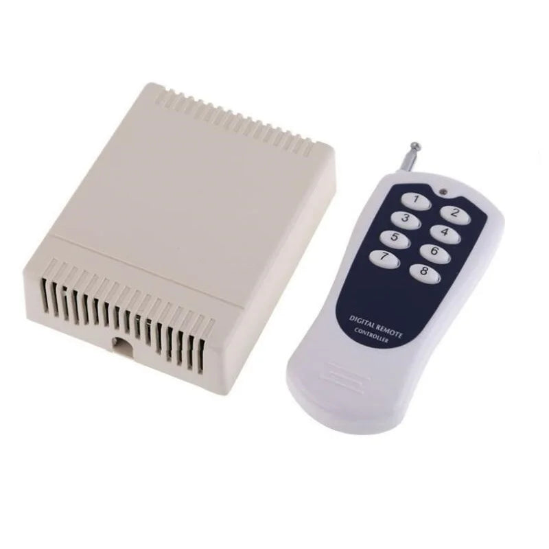 DC12V 24V 8CH 8 Channel Wireless Remote Control LED Light Switch Relay Output Radio RF Transmitter And 315/433 MHz Receiver
